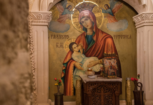Mother of God picture in Monastery of St Gerasimus