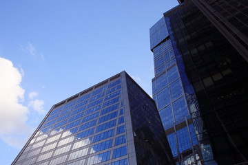Fototapeta na wymiar skyscrapers city business background
