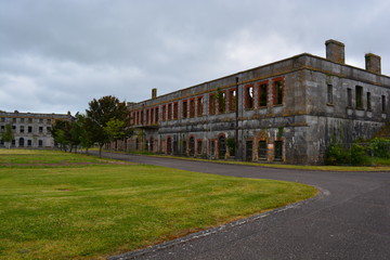 Fototapeta na wymiar Old prison building on Spike Island Cobh Cork Ireland