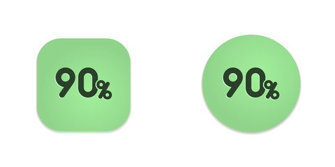 Vector Green Web Buttons