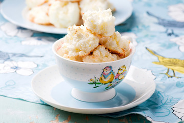 Coconut cookies.style rustic