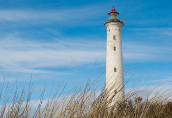 Lighthouse in the dunes.