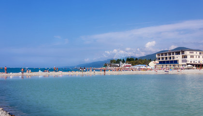 Beach on the sea coast