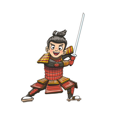 Cartoon samurai on sale