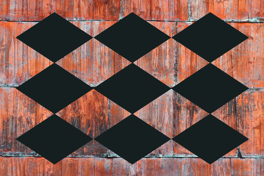 Metall-Textur mit Rautenmuster