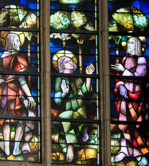 Stained Glass - Jesus on the Apostles