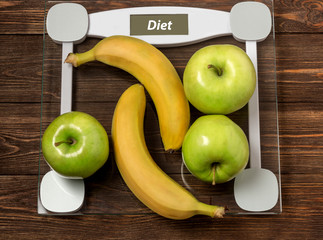 Healthy eating, dieting, slimming and weigh loss concept.