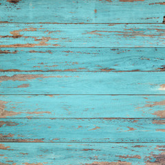Fototapeta premium Vintage wood background with peeling paint.
