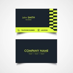 Taxi Driver Card Template, Vector, Illustration