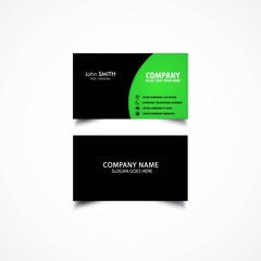 Simple Business Card Template, Vector, Illustration