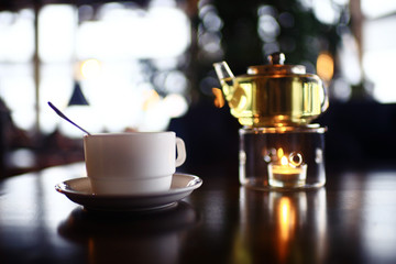Serving tea ceremony
