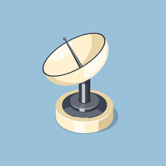 Communications satellite dish icon
