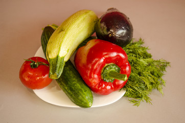 vegetables, pepper, paprika, salad, healthy food, fresh vegetables, natural food
