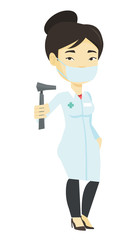 Ear nose throat doctor vector illustration.