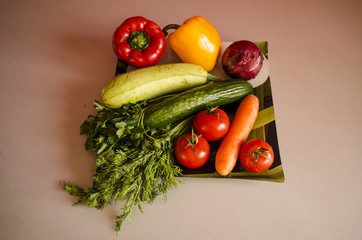 vegetables, pepper, paprika, salad, healthy food, fresh vegetables, natural food