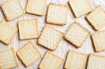 sweet square cookies background