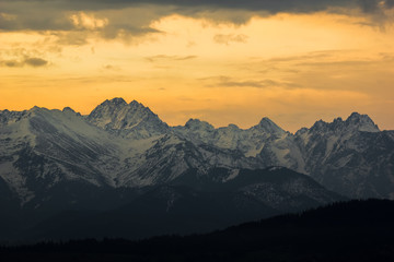 Fototapeta na wymiar Mountains Tatra in Zakopane, Poland