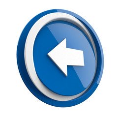 ikona plastikowa 3D niebieskie koło i pierścień