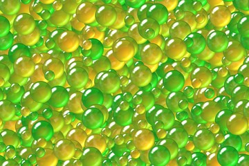 Seamless festival lime green balls plating pattern