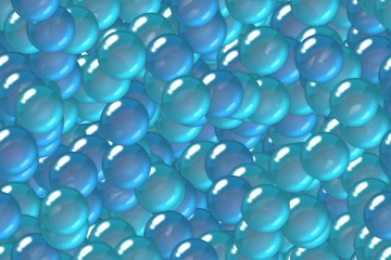 Seamless repeating blue soap bubbles holiday background