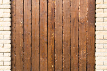 Wooden background with vertical plank