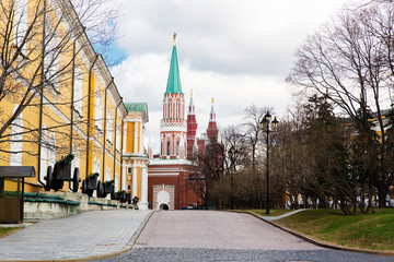 Moscow Kremlin, Nikolskaya tower, Russia