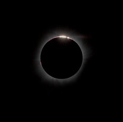 Bailys beads and internal corona during a total solar eclipse on March 9, 2016. An observation from Tidore island, Indonesia(This is an original photo! Not NASA public pictures!) - 144909094