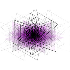 Vector illustration of abstract triangle purple background