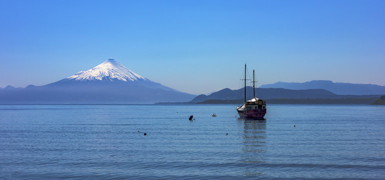 Volcano Osorno from Llanquihue Lake