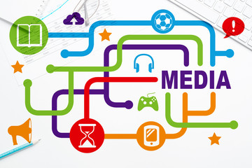 Network media background