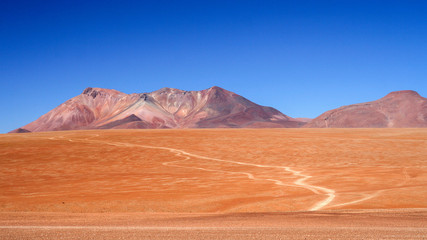 Naklejka premium Altiplano Road to the pass