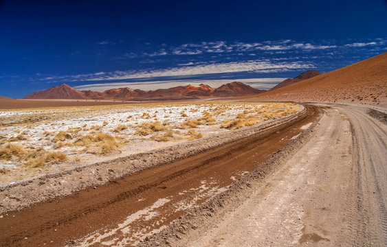 Gravel road in Altiplano