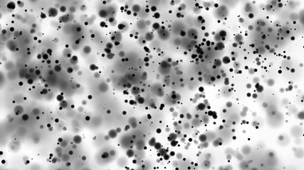 Beautiful monochrome bokeh blurred dots background defocused lights