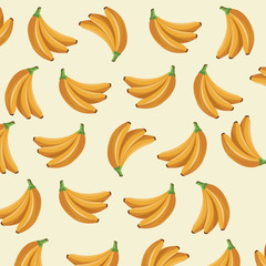 banana fruit tropical food wallpaper vector illustration eps 10