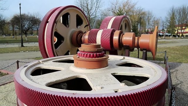 Big reduction gear. Gear reducers
