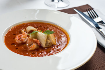 tomato seafood soup