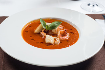 tomato seafood soup