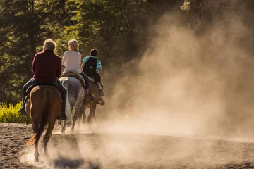 Foto op Canvas paardrijden op het strand, villa la angostura © chfortunato2015