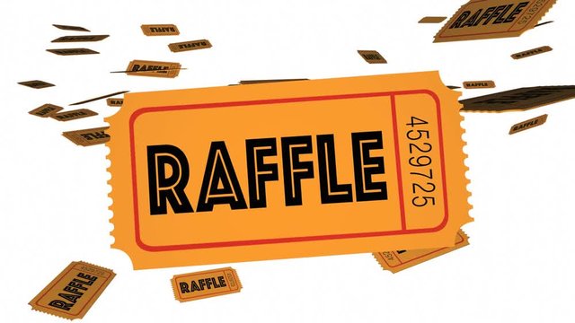 Raffle Tickets Contest Enter Now Win Big 3d Animation