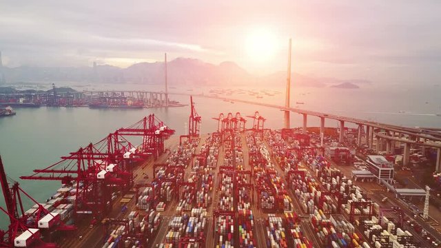 container,container ship in import export and business logistic,By crane ,Trade Port , Ship,cargo to harbor.Aerial view,Water transport,International,Shell Marine,transportation,logistic