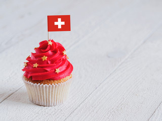 Cupcake with National flag