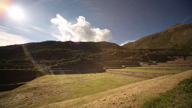  Tip�n (Inca ruins) near Cusco in the Andes of Peru, South America