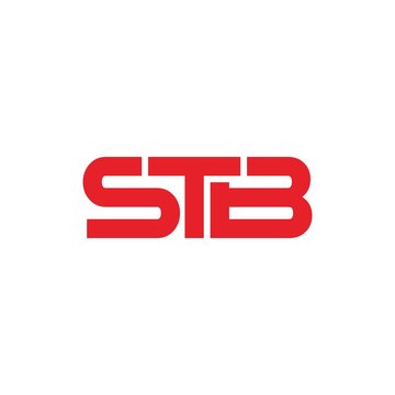 letter S B and T logo vector.