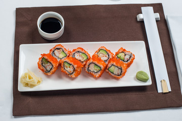 roll are served on the table with