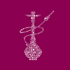 Hookah Lounge Bar Menu, Nargile, Nargila, hubble bubble (Vector Art) 



