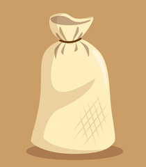 flour bag isolated icon vector illustration design