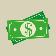 bills dollars isolated icon vector illustration design
