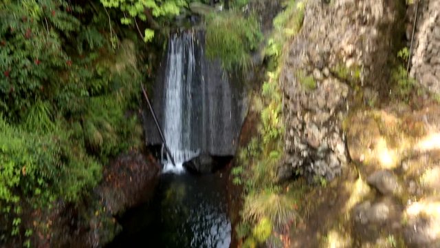 Steam with a litte waterfall on Madeira island.