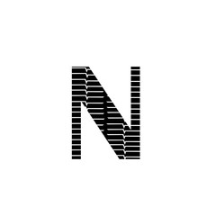 letter N logo vector