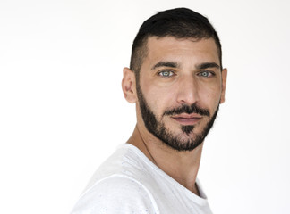 Obraz premium Middle Eastern Man Casual Studio Portrait